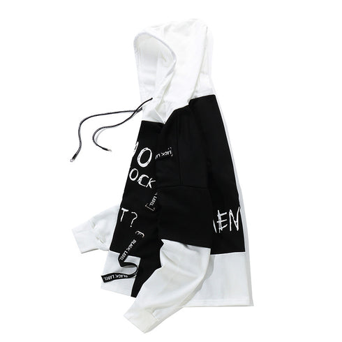 Men Graffiti Oversize Hip-hop Hoodie